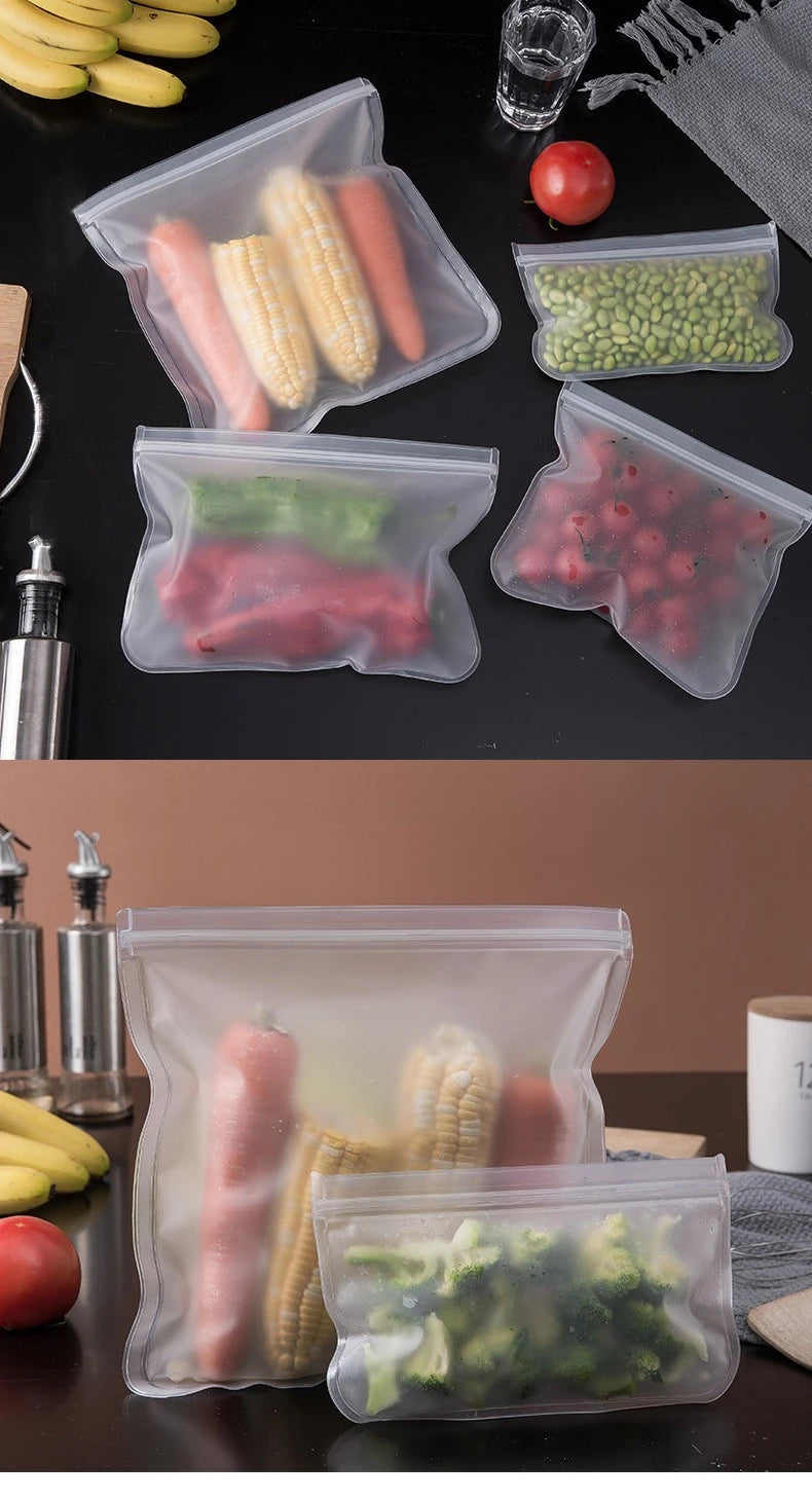 Reusable Silicone Food Storage Bags