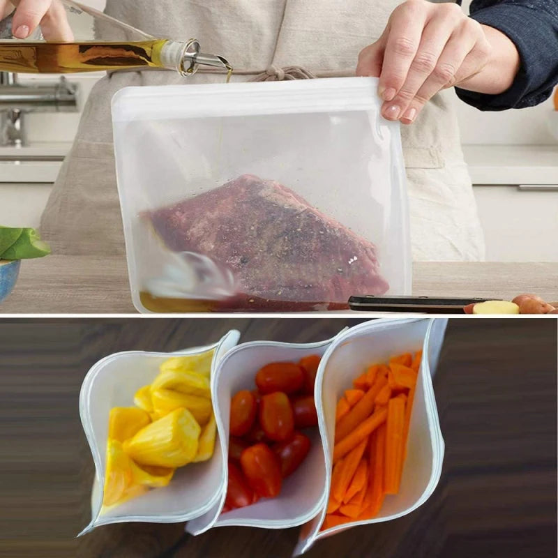 Reusable Silicone Food Storage Bags